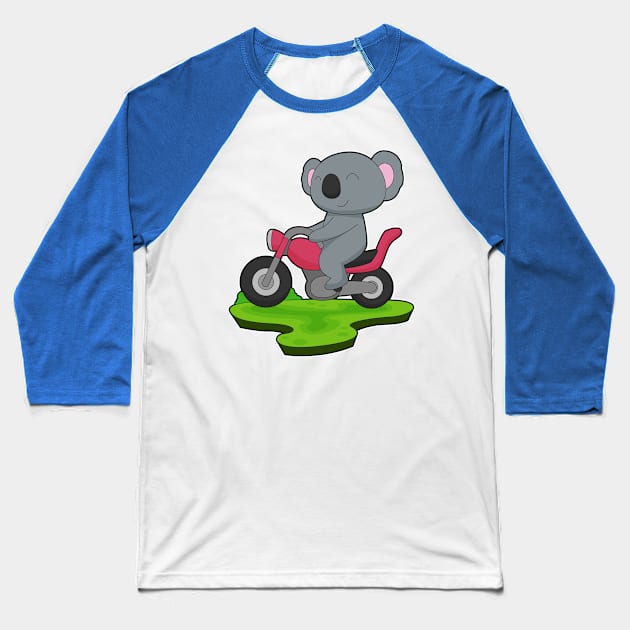 Koala Motorcycle Baseball T-Shirt by Markus Schnabel